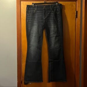 American Eagle Outfitters Dark Blue Flare Jeans